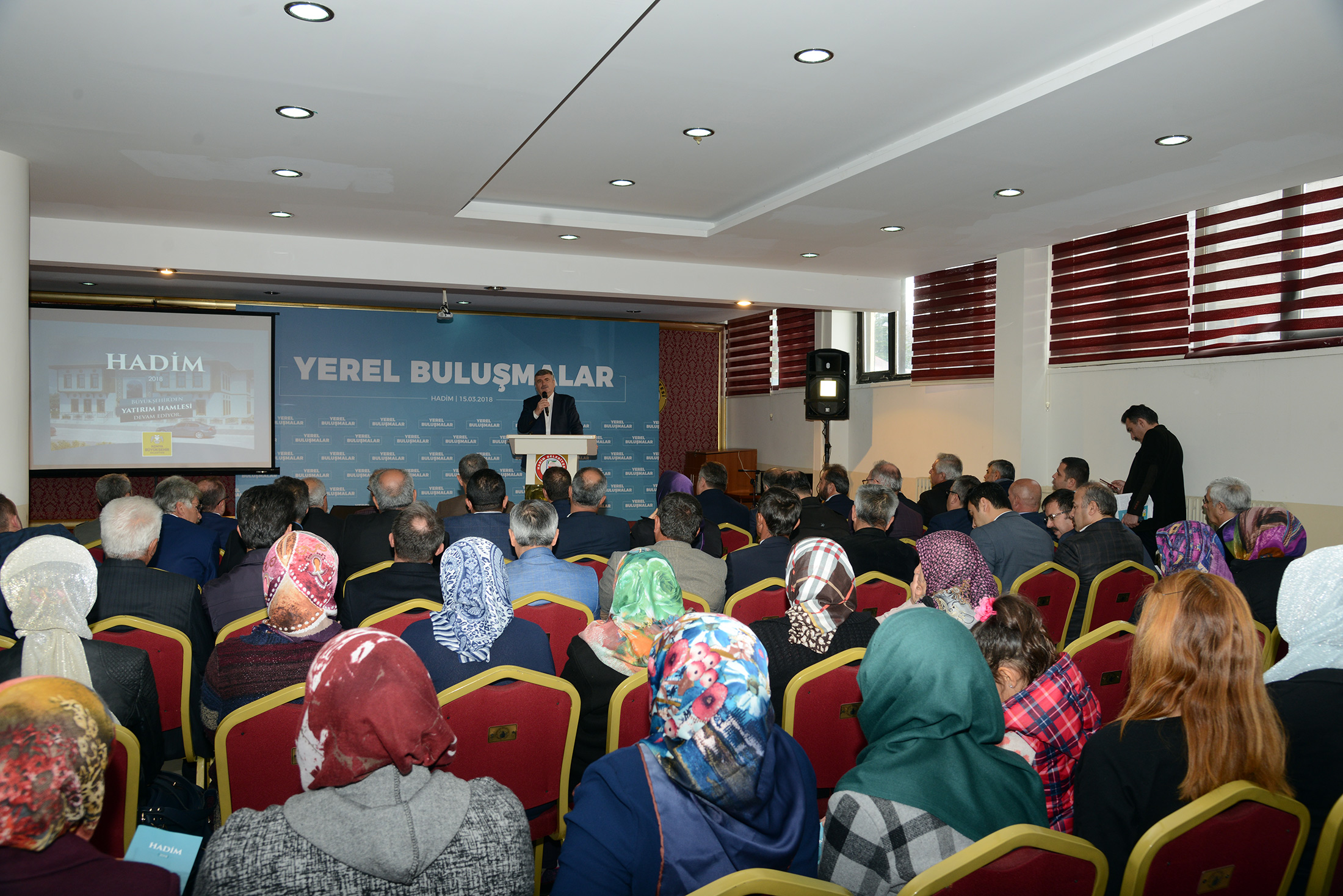 Başkan Akyürek Hadim'de Yatırımları İnceledi, Halkla Buluştu