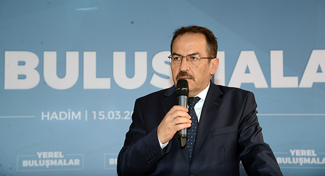 Başkan Akyürek Hadim'de Yatırımları İnceledi, Halkla Buluştu