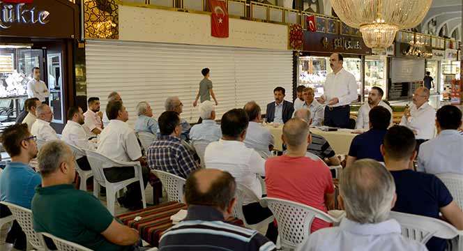 Başkan Altay, Şehir İstişarelerinde Sarraflarla Buluştu