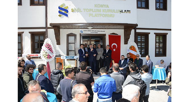 Büyükşehir'in Tahsis Ettiği Konya STK Platformu Yeni Hizmet Binası Açıldı 