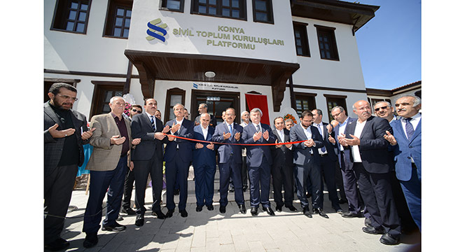 Büyükşehir'in Tahsis Ettiği Konya STK Platformu Yeni Hizmet Binası Açıldı 