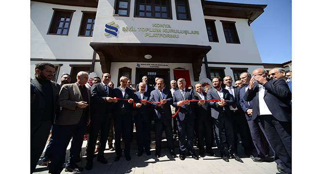 Büyükşehir'in Tahsis Ettiği Konya STK Platformu Yeni Hizmet Binası Açıldı 