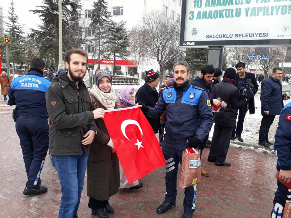 Şehrin Dört Bir Yanı Şanlı Bayrağımızla Süsleniyor