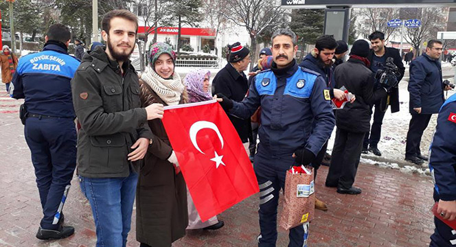 Şehrin Dört Bir Yanı Şanlı Bayrağımızla Süsleniyor