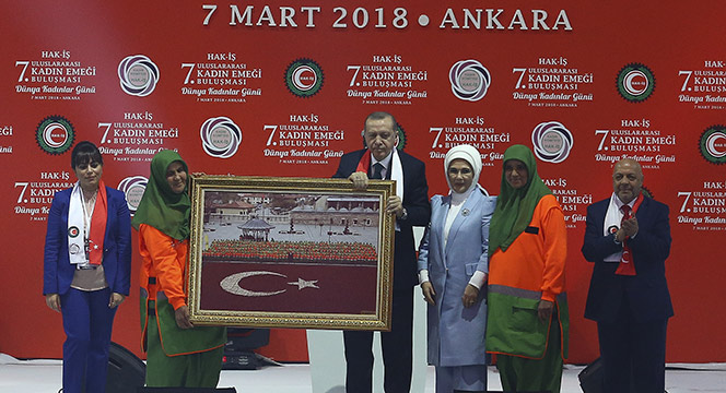 Büyükşehir Park Bahçeler'in Kadın Çalışanları Cumhurbaşkanı Erdoğan ile Görüştü