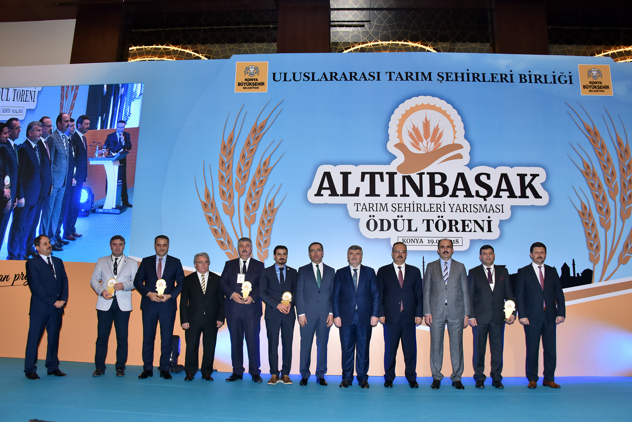 Altınbaşak Tarım Şehirleri Yarışması'nda Dereceye Giren Belediyeler Ödüllerini Aldı