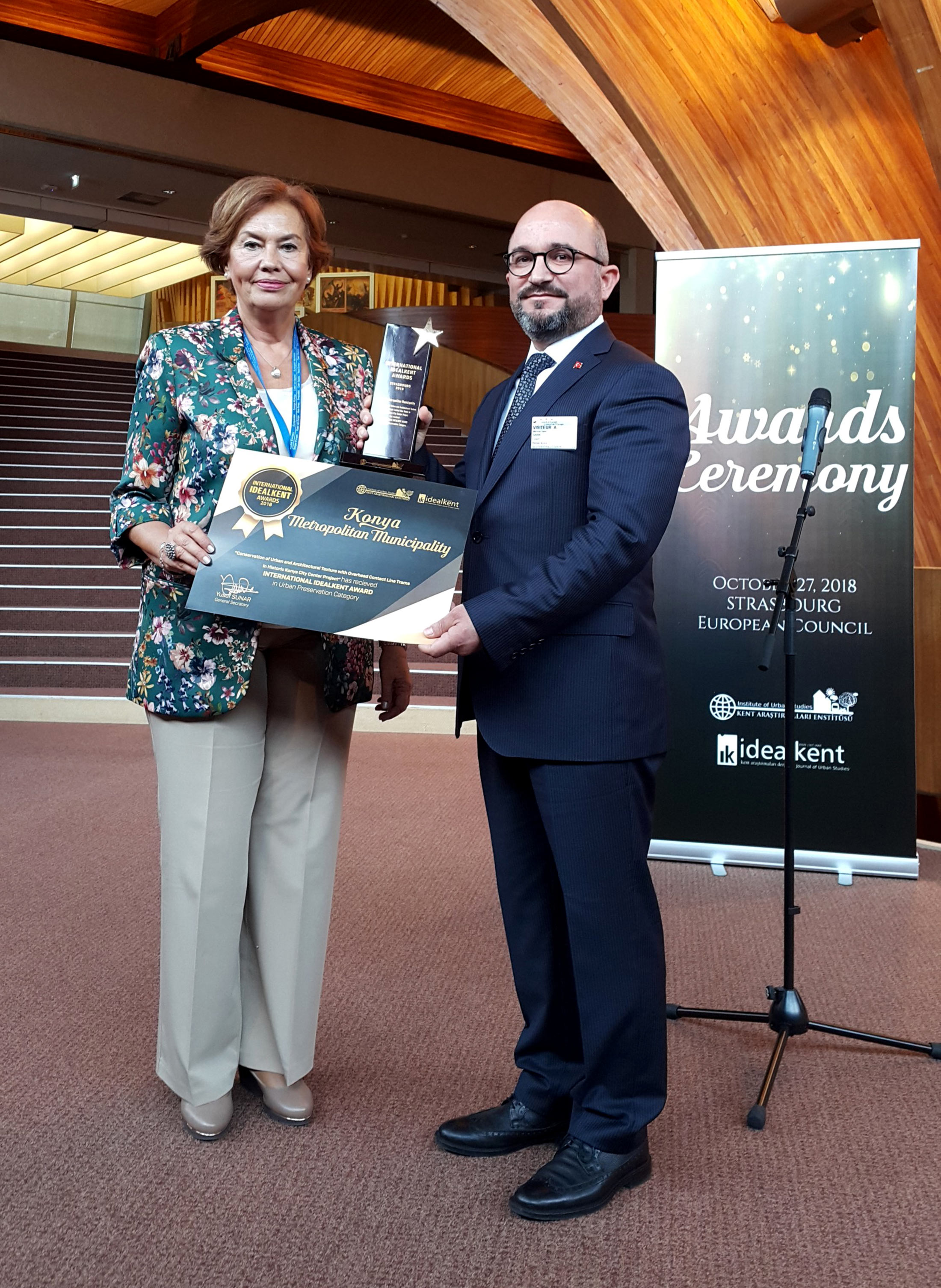 Büyükşehir'e Uluslararası İdeal Kent Ödülü
