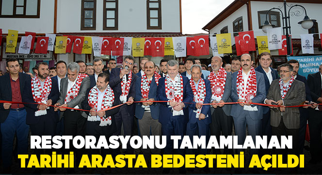 Restorasyonu Tamamlanan Tarihi Arasta Bedesteni Açıldı