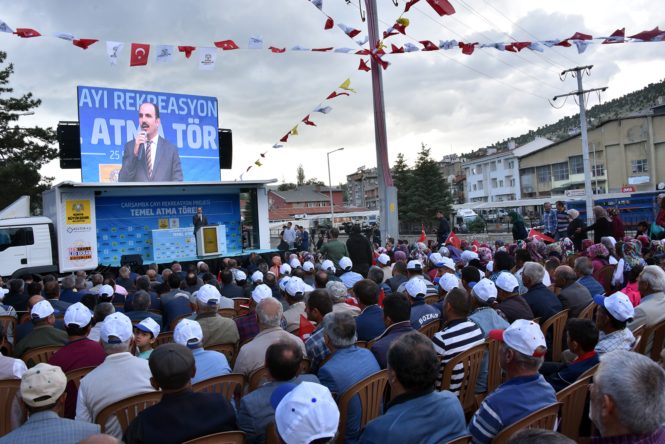 Bozkır Çarşamba Çayı Rekreasyon Projesi'nin Temeli Atıldı