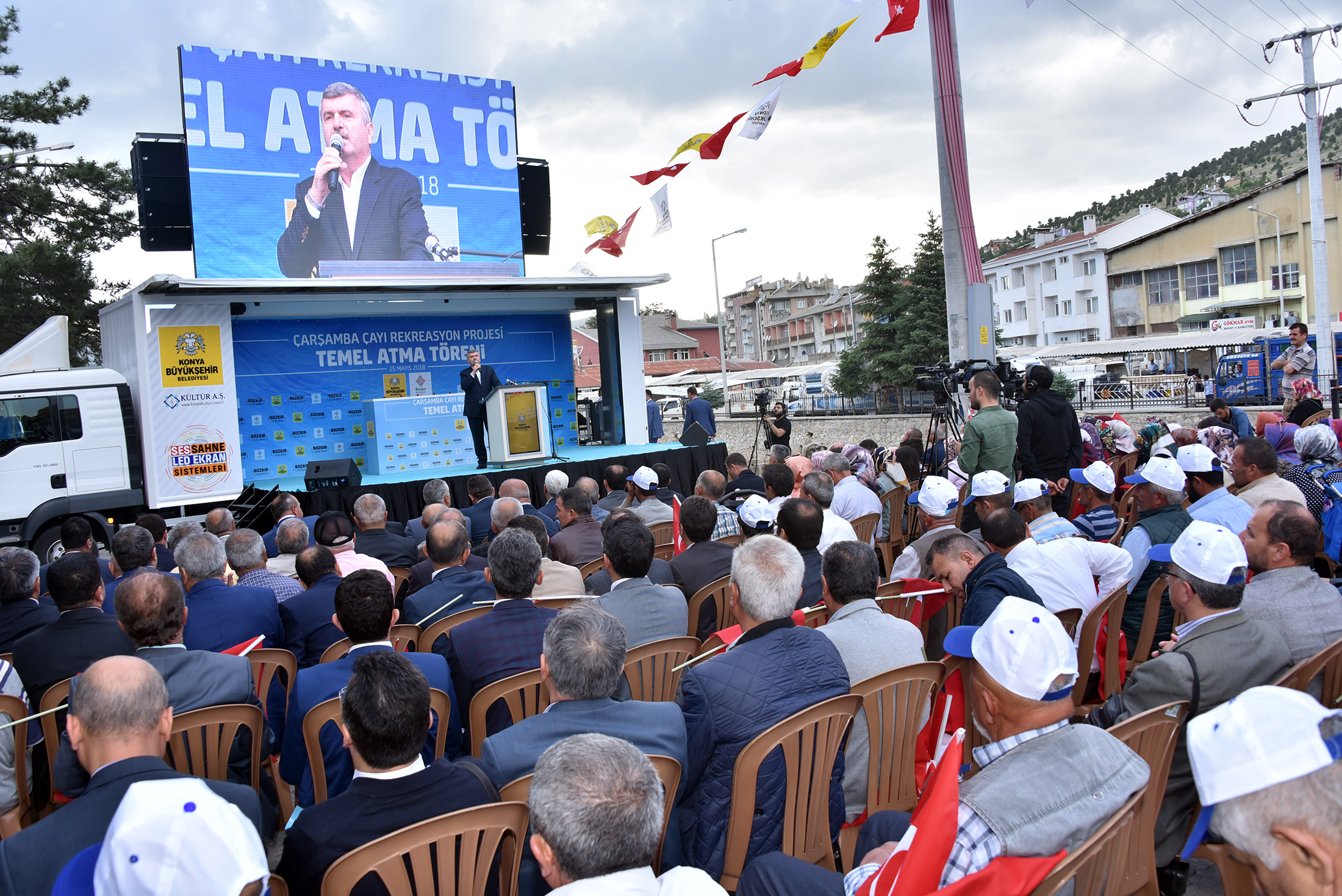 Bozkır Çarşamba Çayı Rekreasyon Projesi'nin Temeli Atıldı