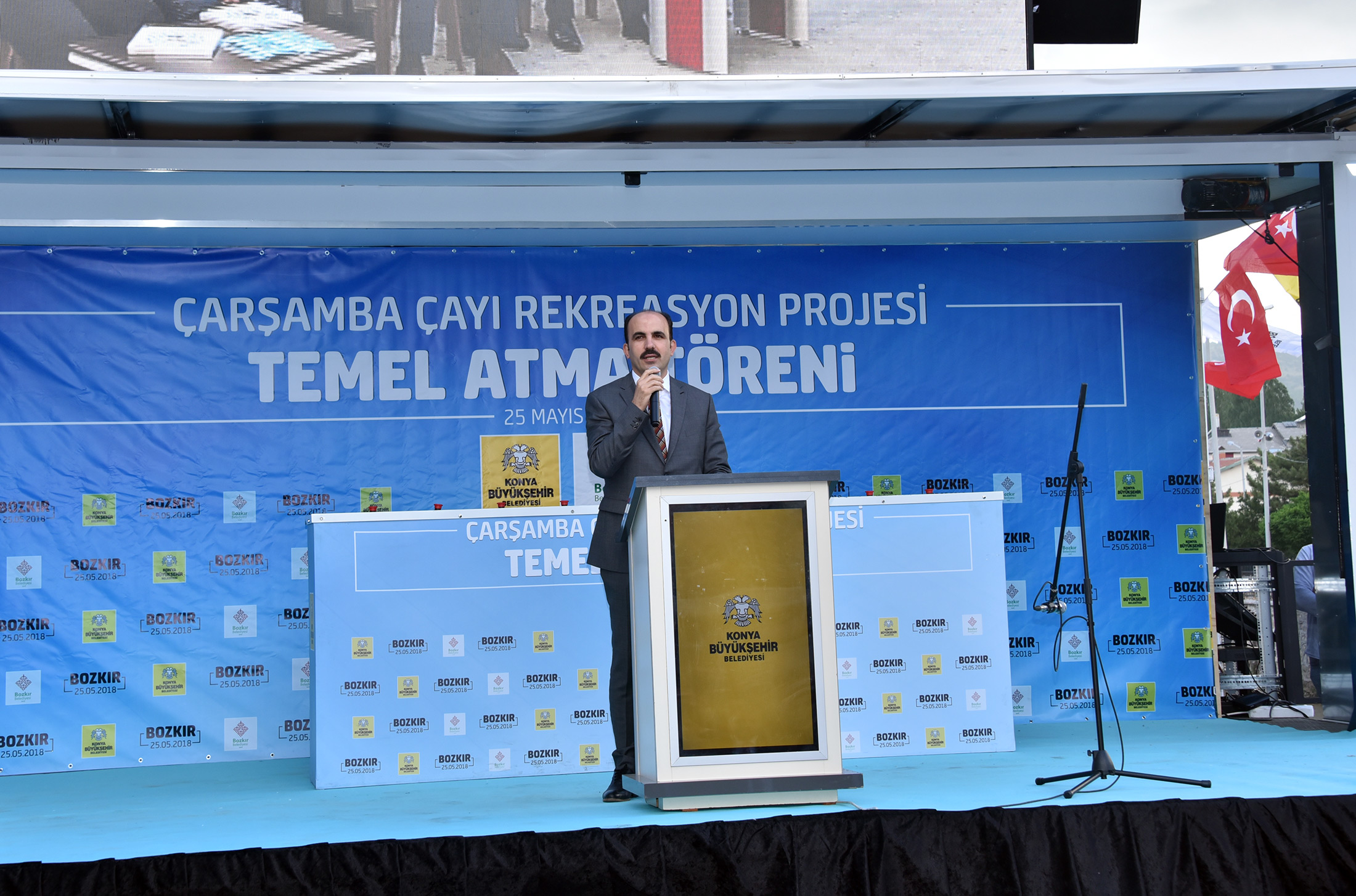 Bozkır Çarşamba Çayı Rekreasyon Projesi'nin Temeli Atıldı