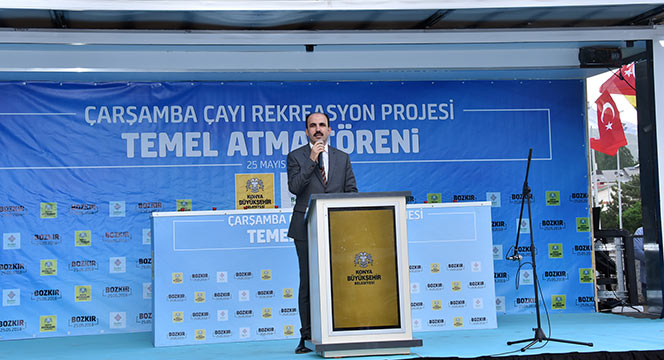 Bozkır Çarşamba Çayı Rekreasyon Projesi'nin Temeli Atıldı