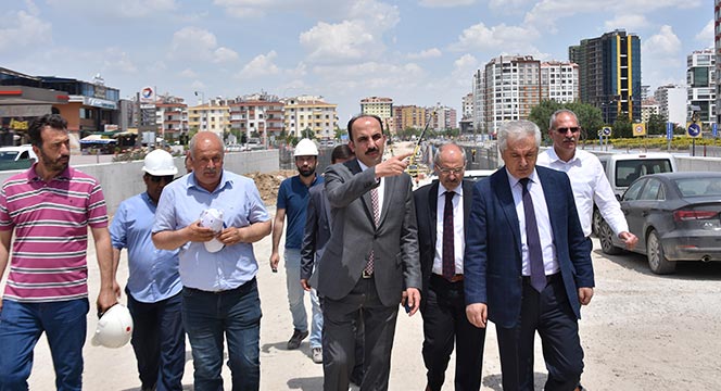 Başkan Altay Yapımı Devam Eden Köprülü Kavşakları İnceledi