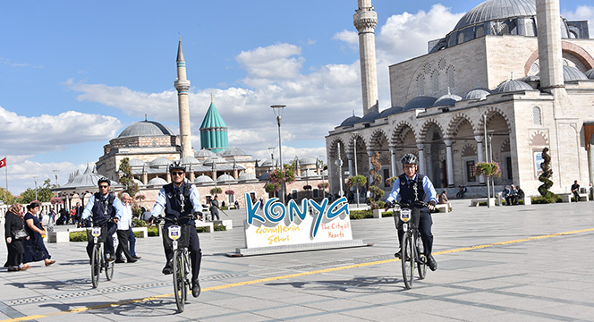 Bisiklet Şehri Konya'da Bisikletli Zabıtalar Göreve Başladı