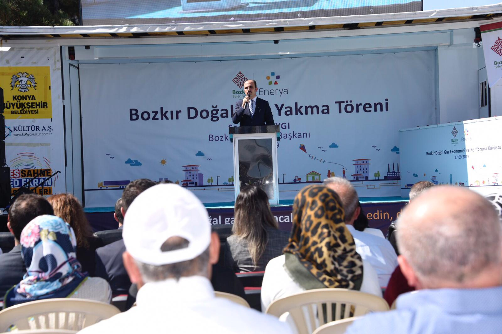Bozkır Doğalgaza Kavuştu