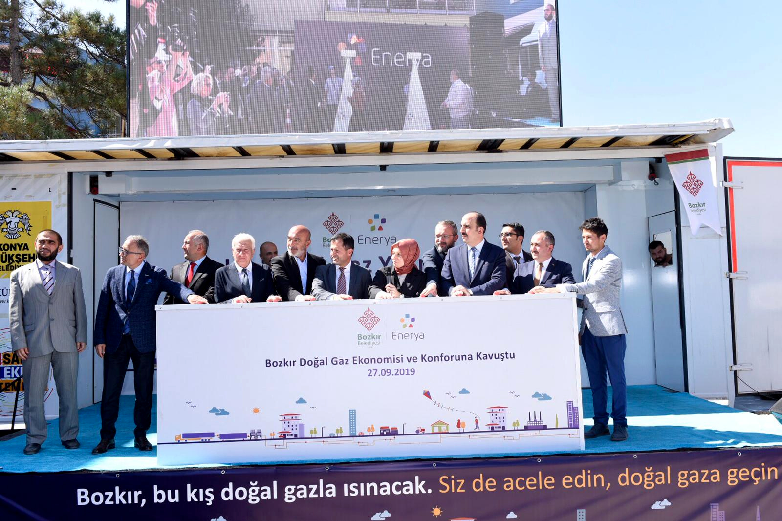 Bozkır Doğalgaza Kavuştu