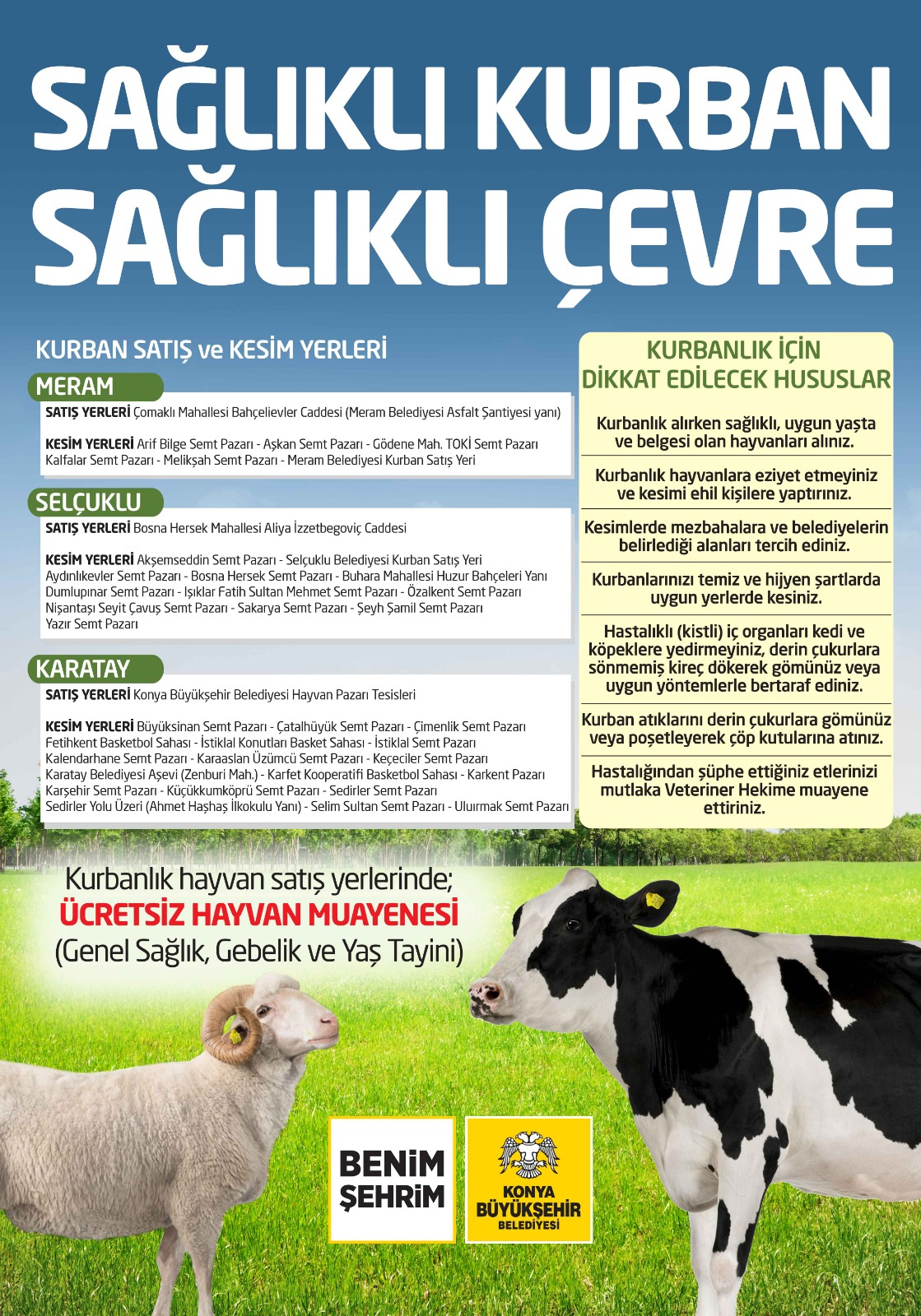 Büyükşehir Kurban Bayramı'na Hazır