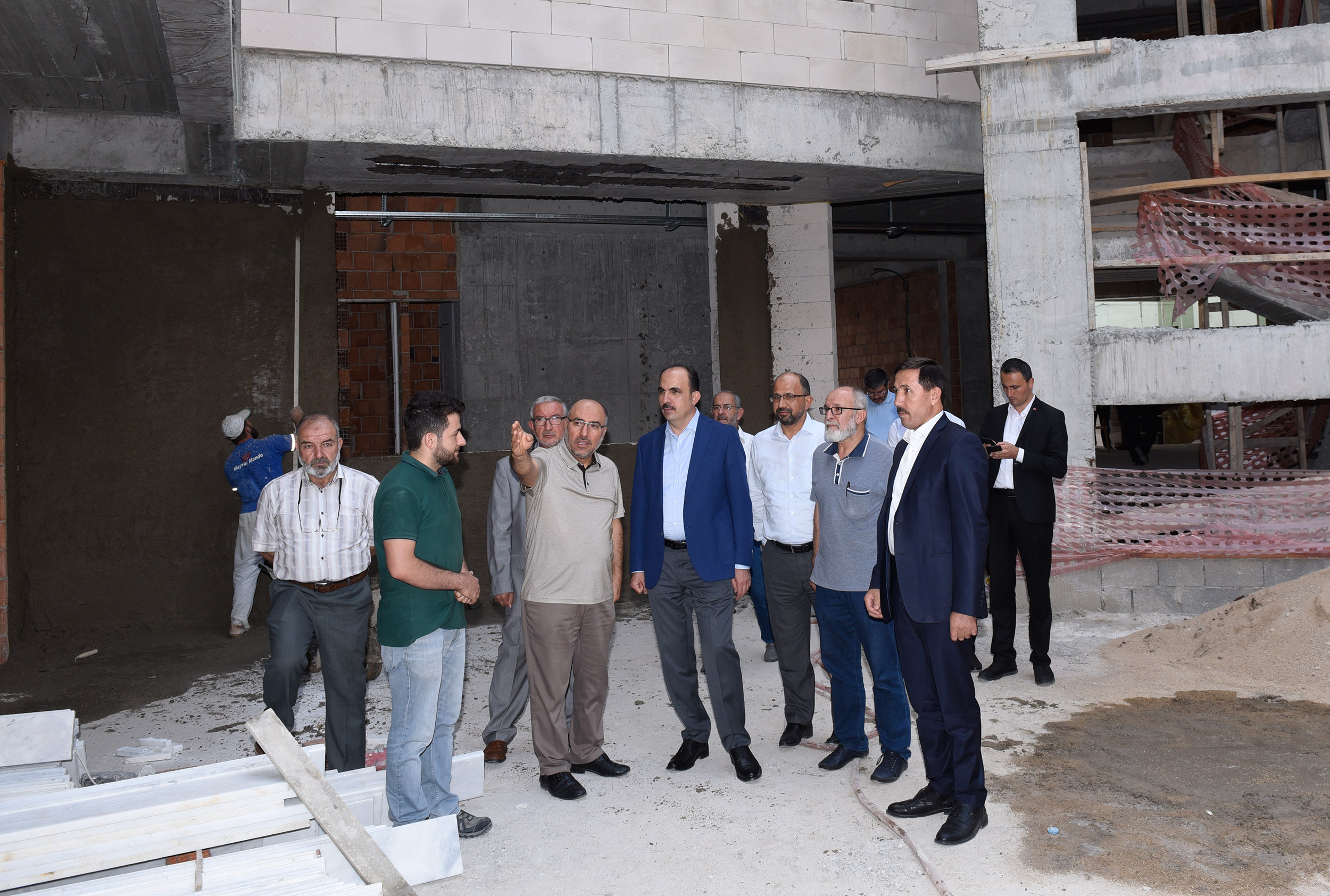 Başkan Altay Külliye ve Cami İnşaatlarını İnceledi