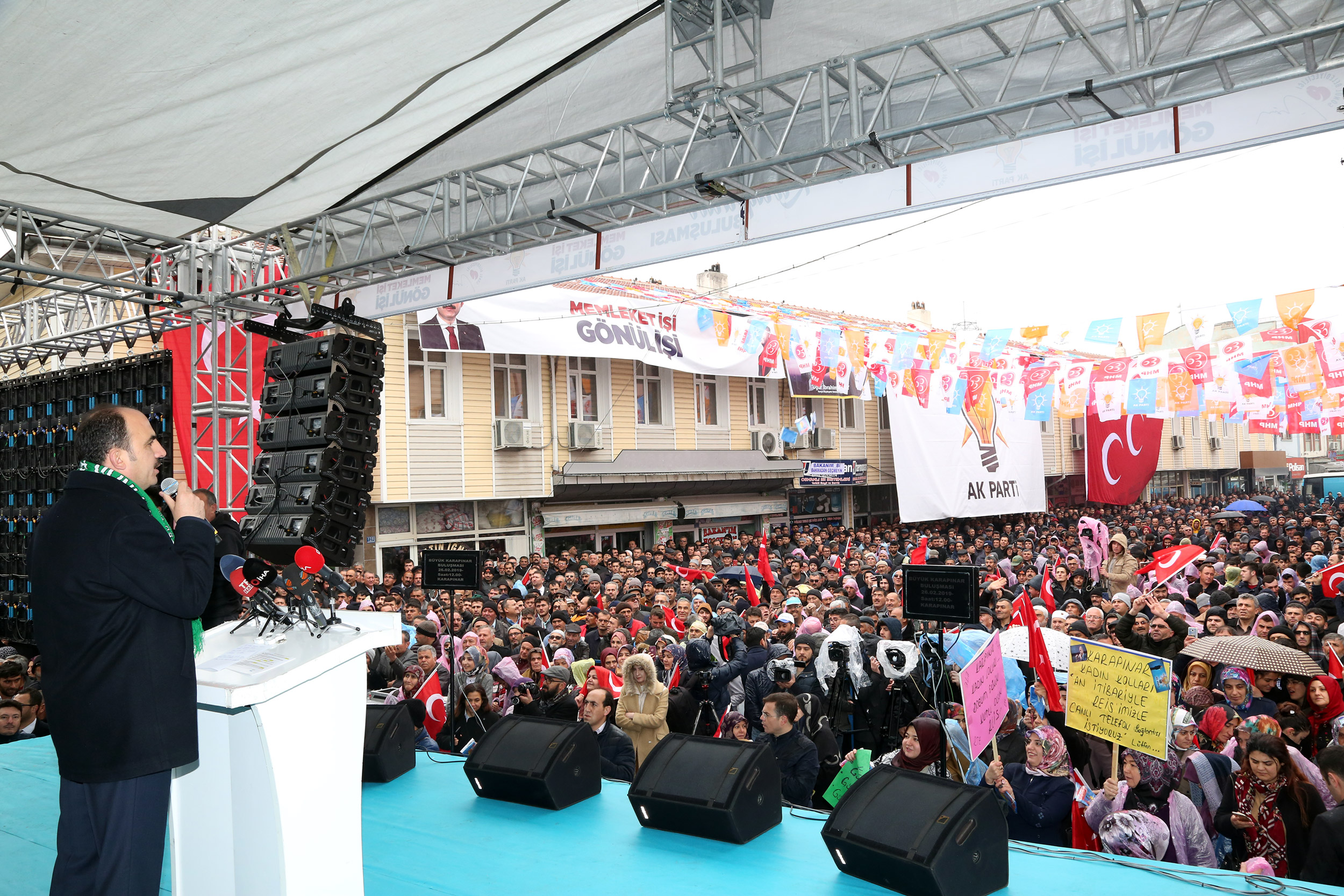 Bakan Kurum Karapınar'a Müjdeli Haberler Verdi