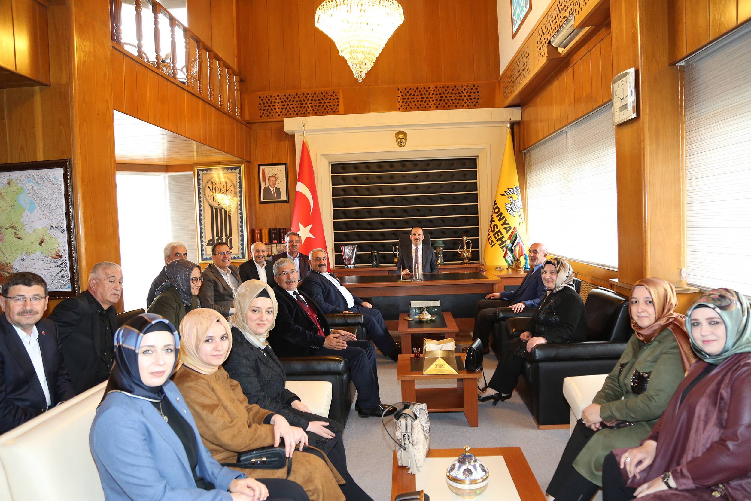 AK Parti ve MHP Teşkilatlarından Başkan Altay'a Ziyaret