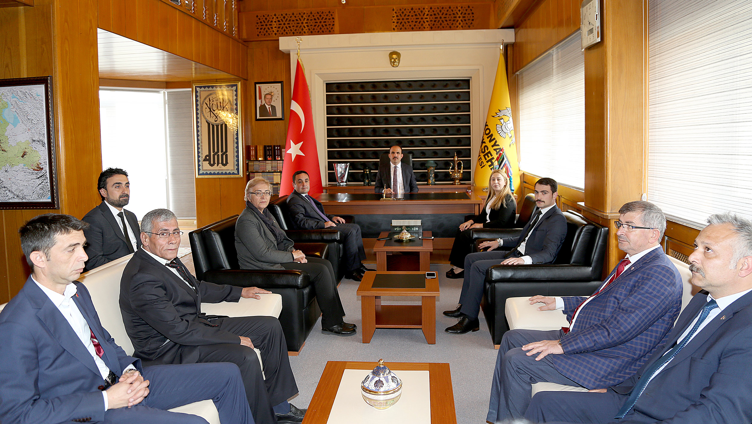 AK Parti ve MHP Teşkilatlarından Başkan Altay'a Ziyaret