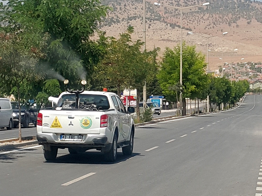 Büyükşehir'den Konya Genelinde Haşereyle Mücadele