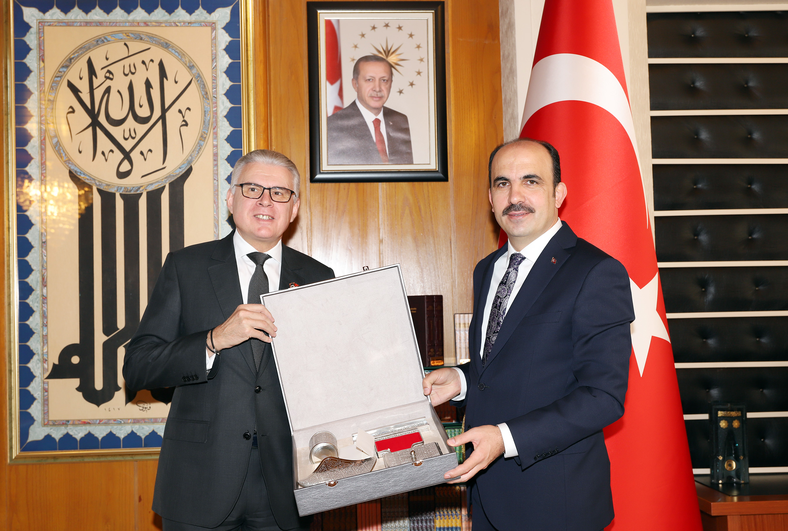 Fas Büyükelçisi Lazreq, Başkan Altay'ı Ziyaret Etti