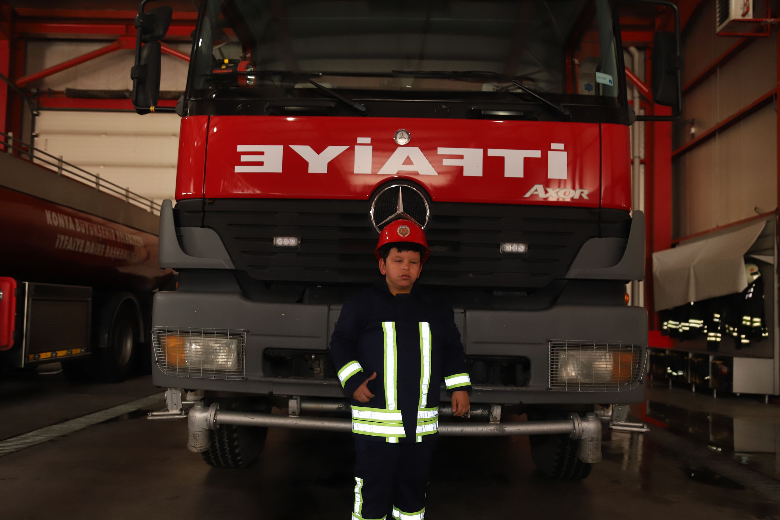 Küçük Mustafa'nın İtfaiyeci Olma Hayali Gerçekleşti