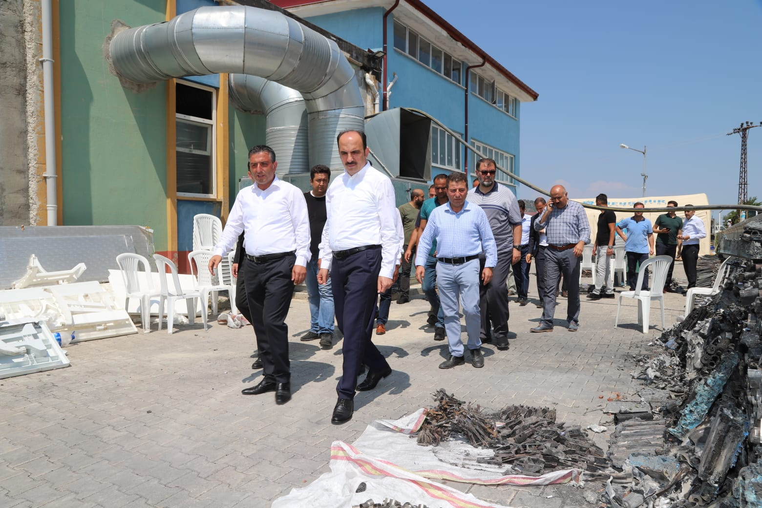 Başkan Altay Yanan Silah Fabrikasında İnceleme Yaptı