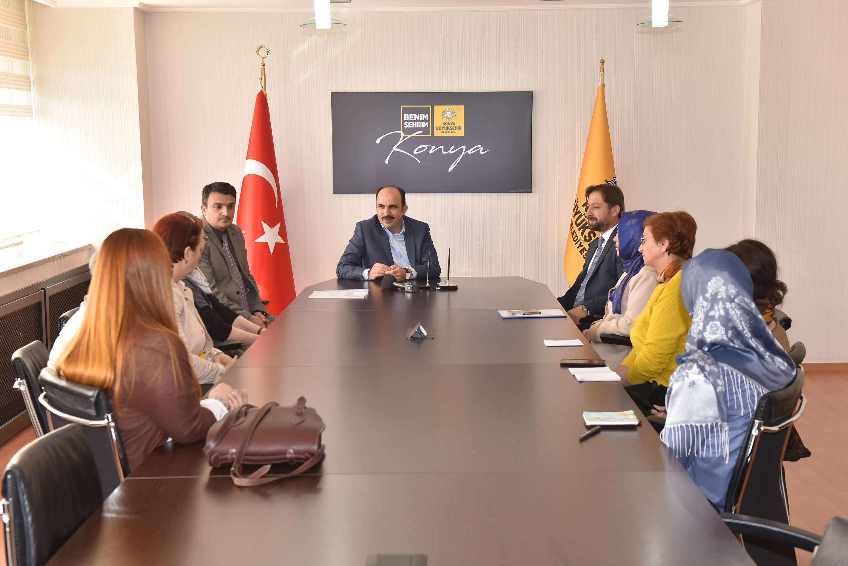 Balkanlardaki KOMEK Eğitmenleri Başkan Altay'ı Ziyaret Etti