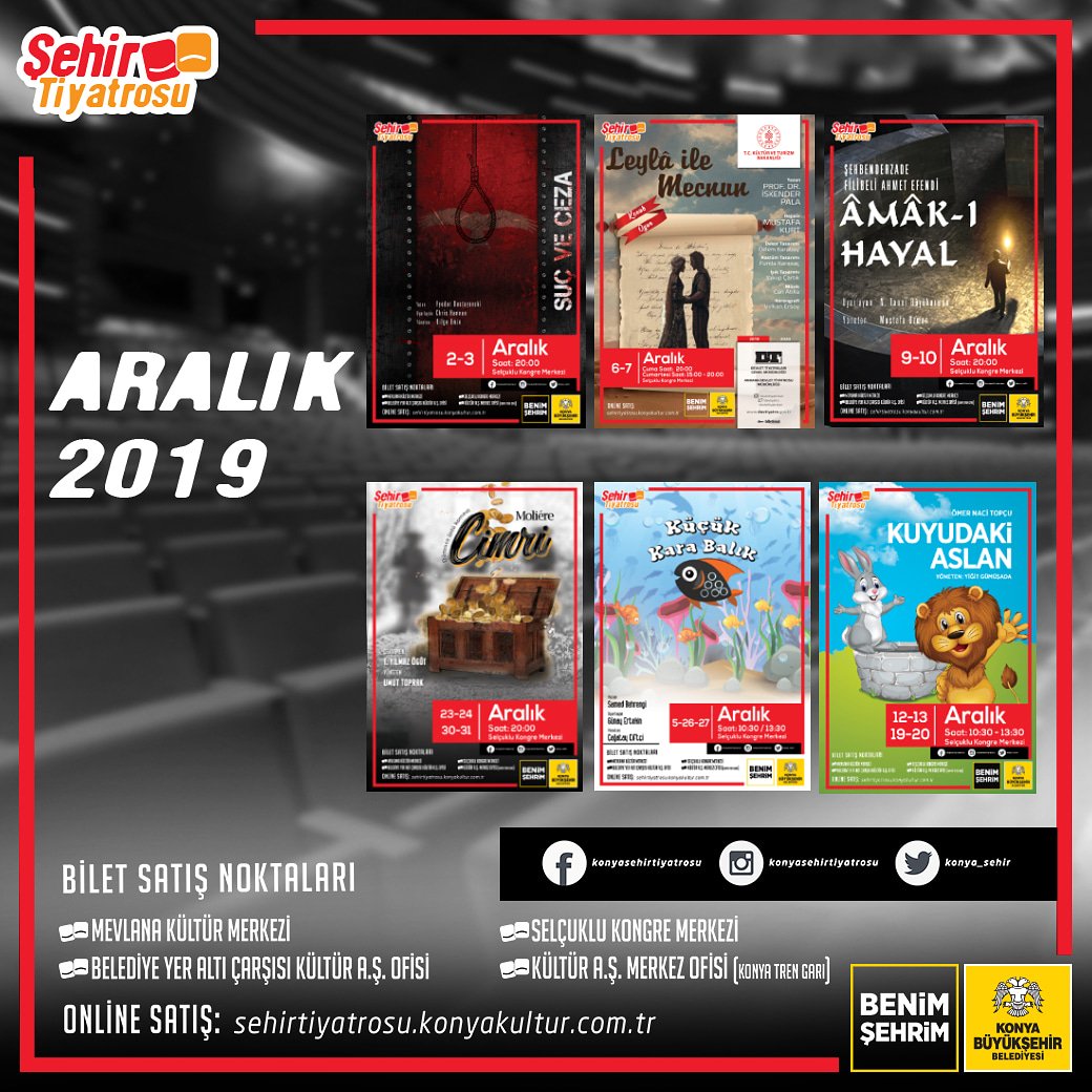 Şehir Tiyatrosu Aralık Ayında 6 Oyunla İzleyicinin Karşısına Çıkıyor