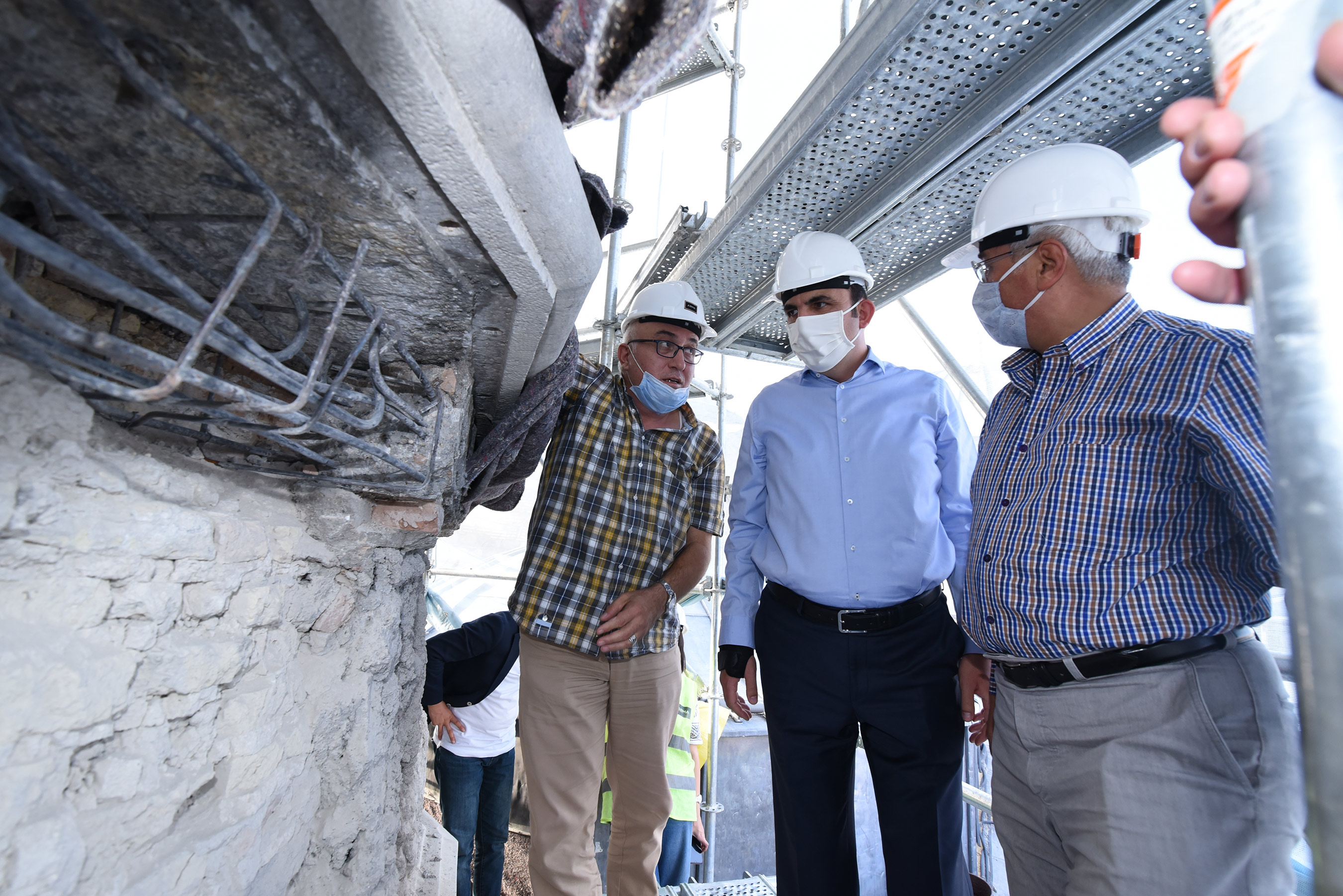 Başkan Altay Kubbe-i Hadra'daki Restorasyon Çalışmalarını İnceledi