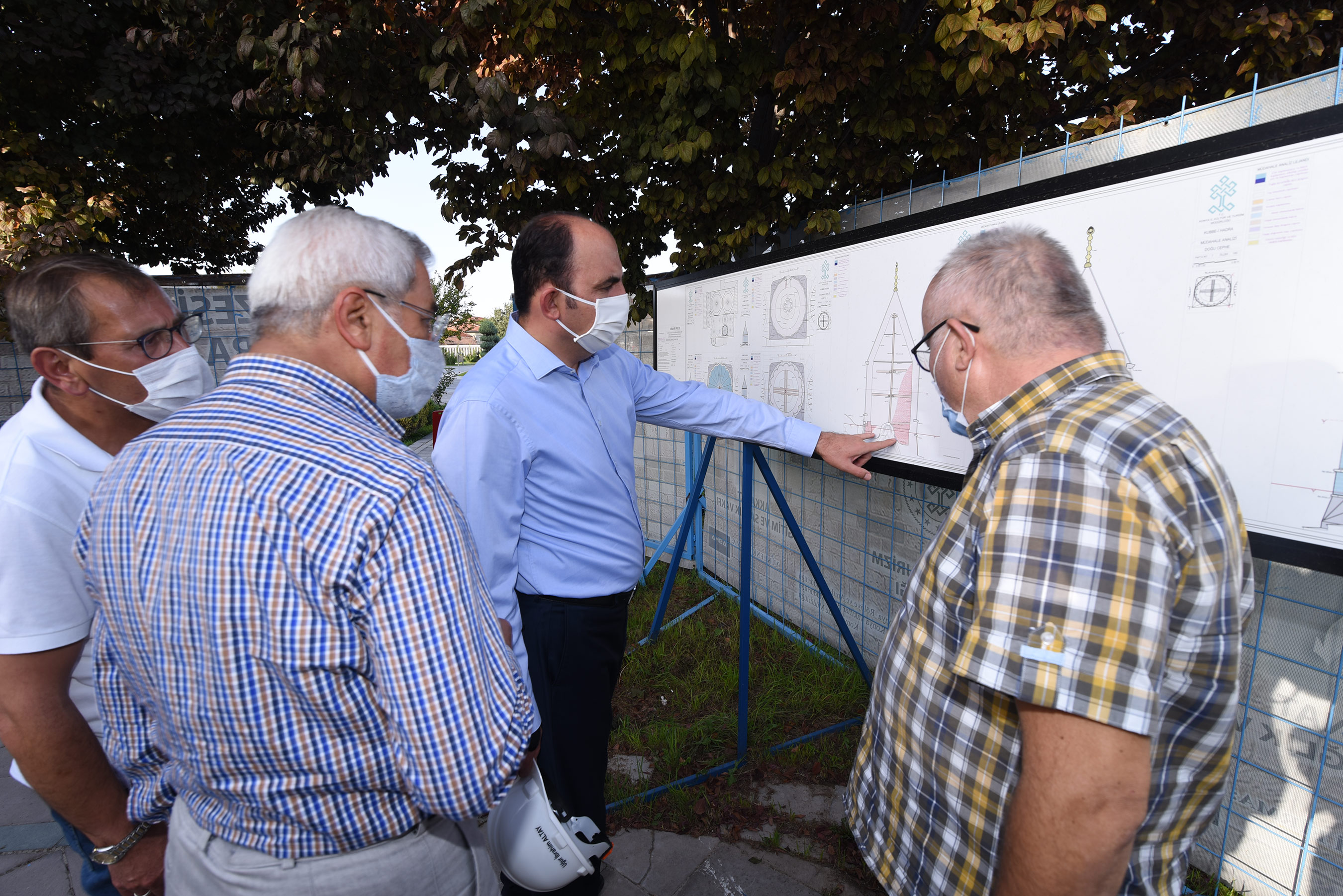 Başkan Altay Kubbe-i Hadra'daki Restorasyon Çalışmalarını İnceledi