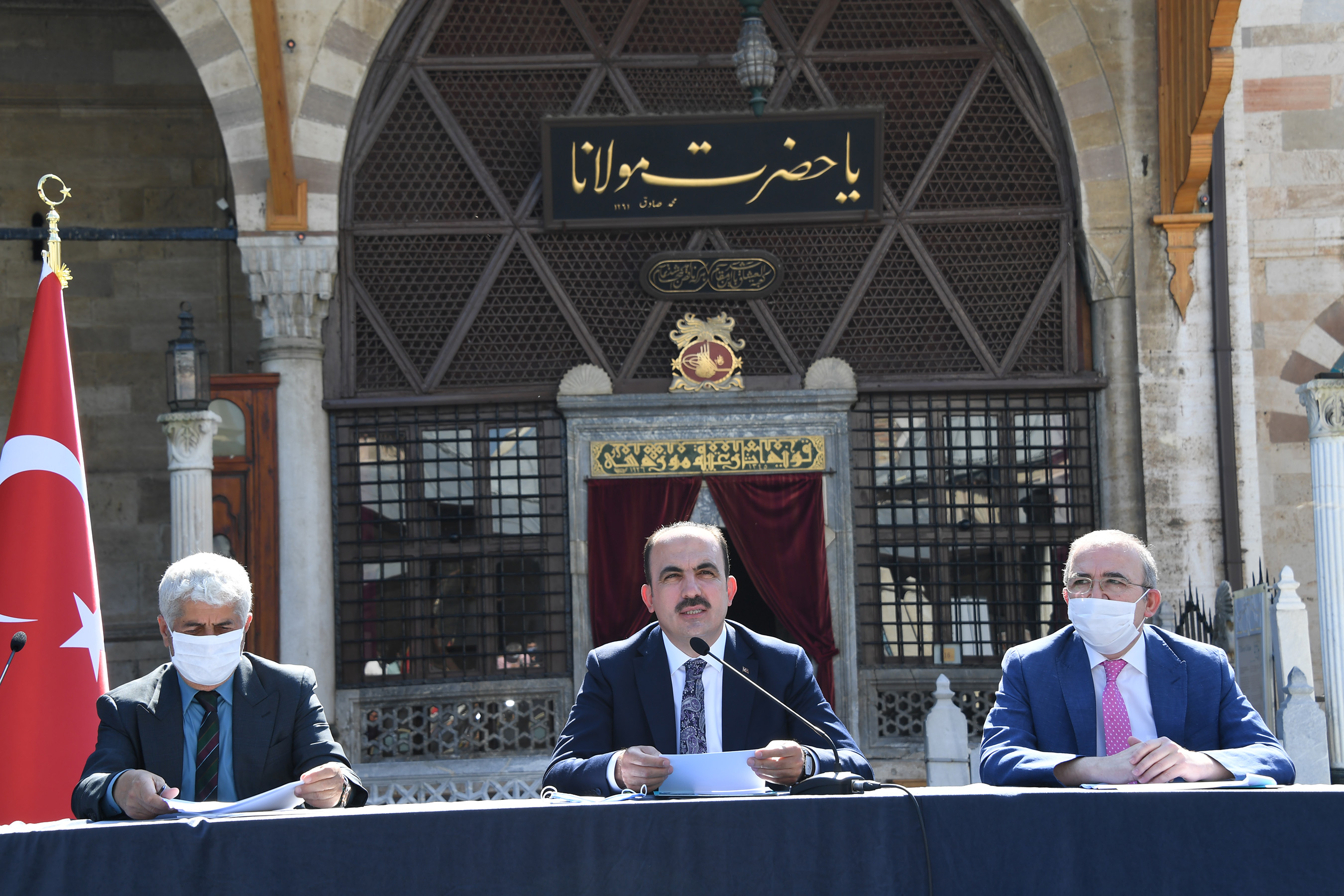 Mevlana Türbesi'nin Yeşil Kubbesi Restore Ediliyor