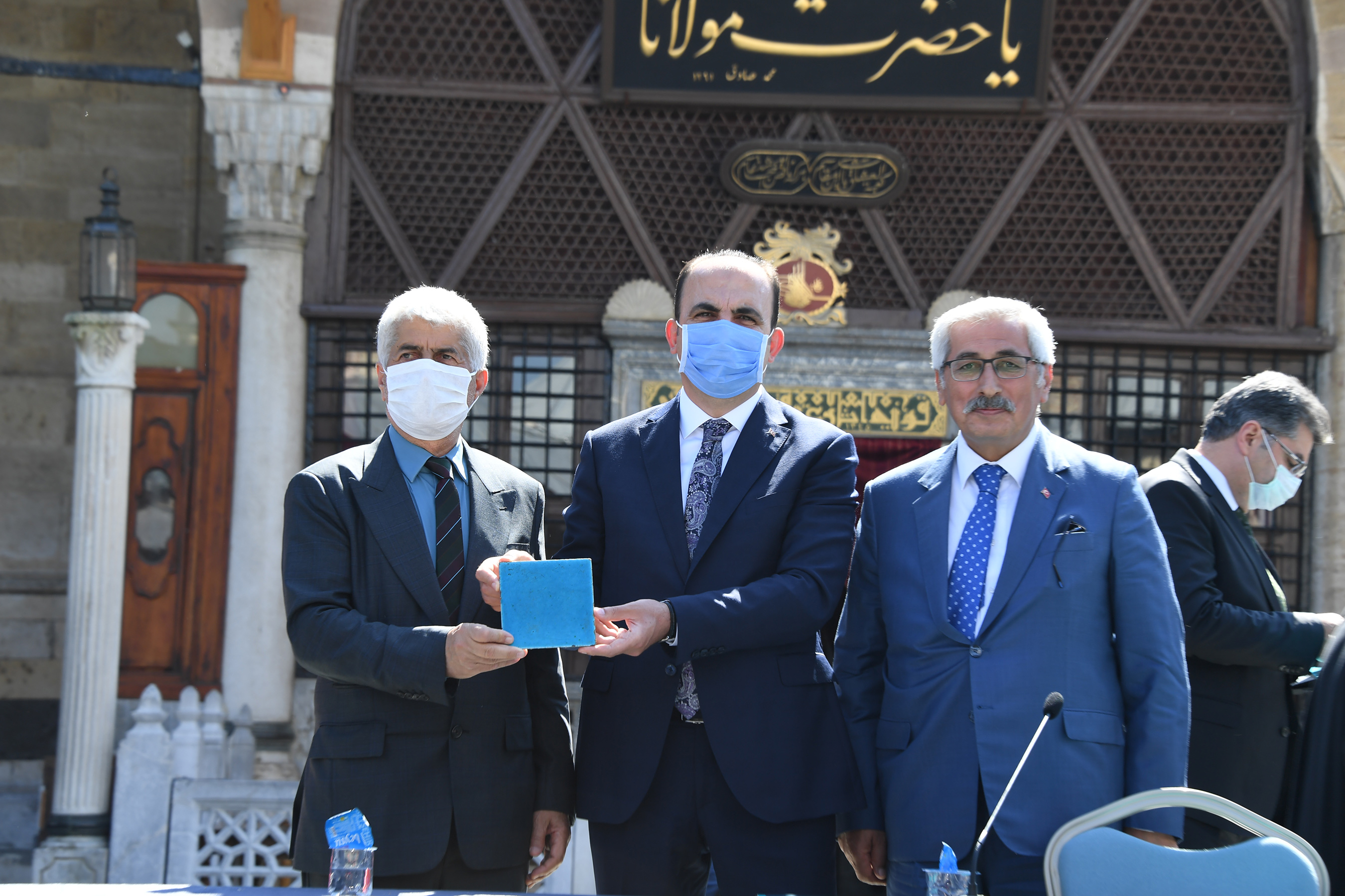 Mevlana Türbesi'nin Yeşil Kubbesi Restore Ediliyor