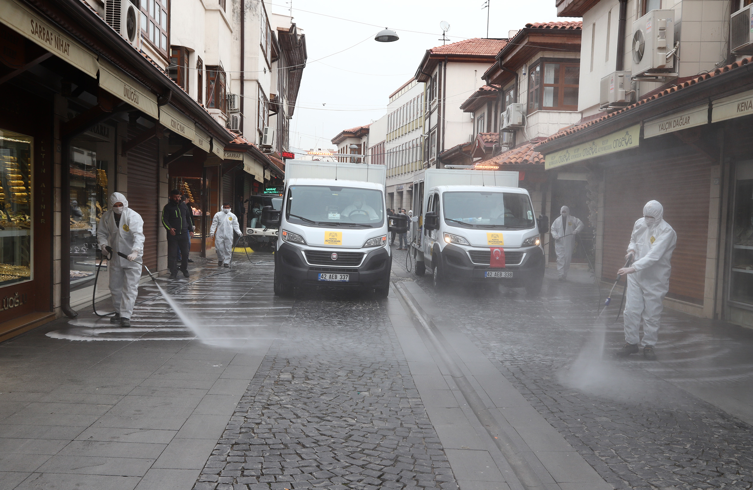 Büyükşehir'den Konya'da Dezenfeksiyon Seferberliği