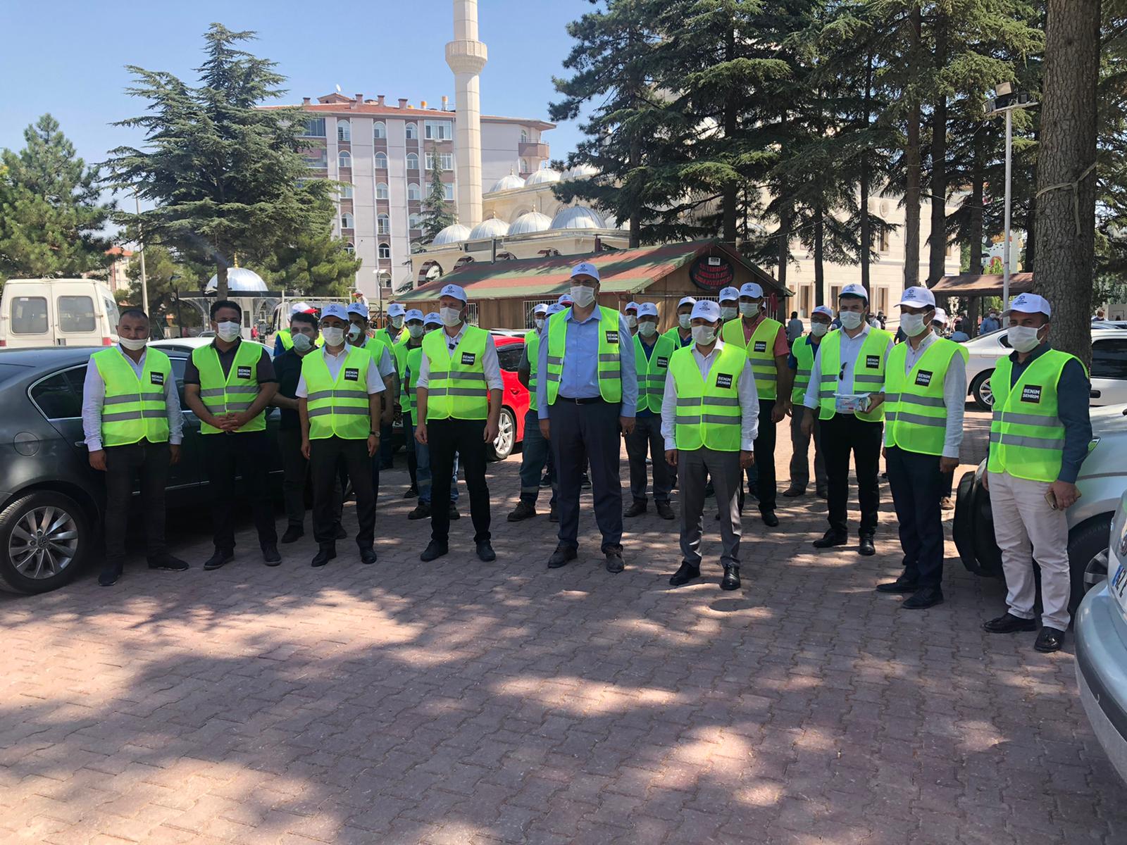 Konya'nın 31 İlçesinde 4 Bin Kişilik Ekiple Maske, Mesafe ve Hijyen Seferberliği