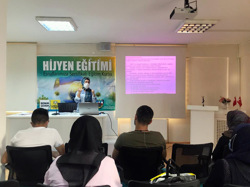 Konya Büyükşehir'den Esnaflara Hijyen Eğitimi