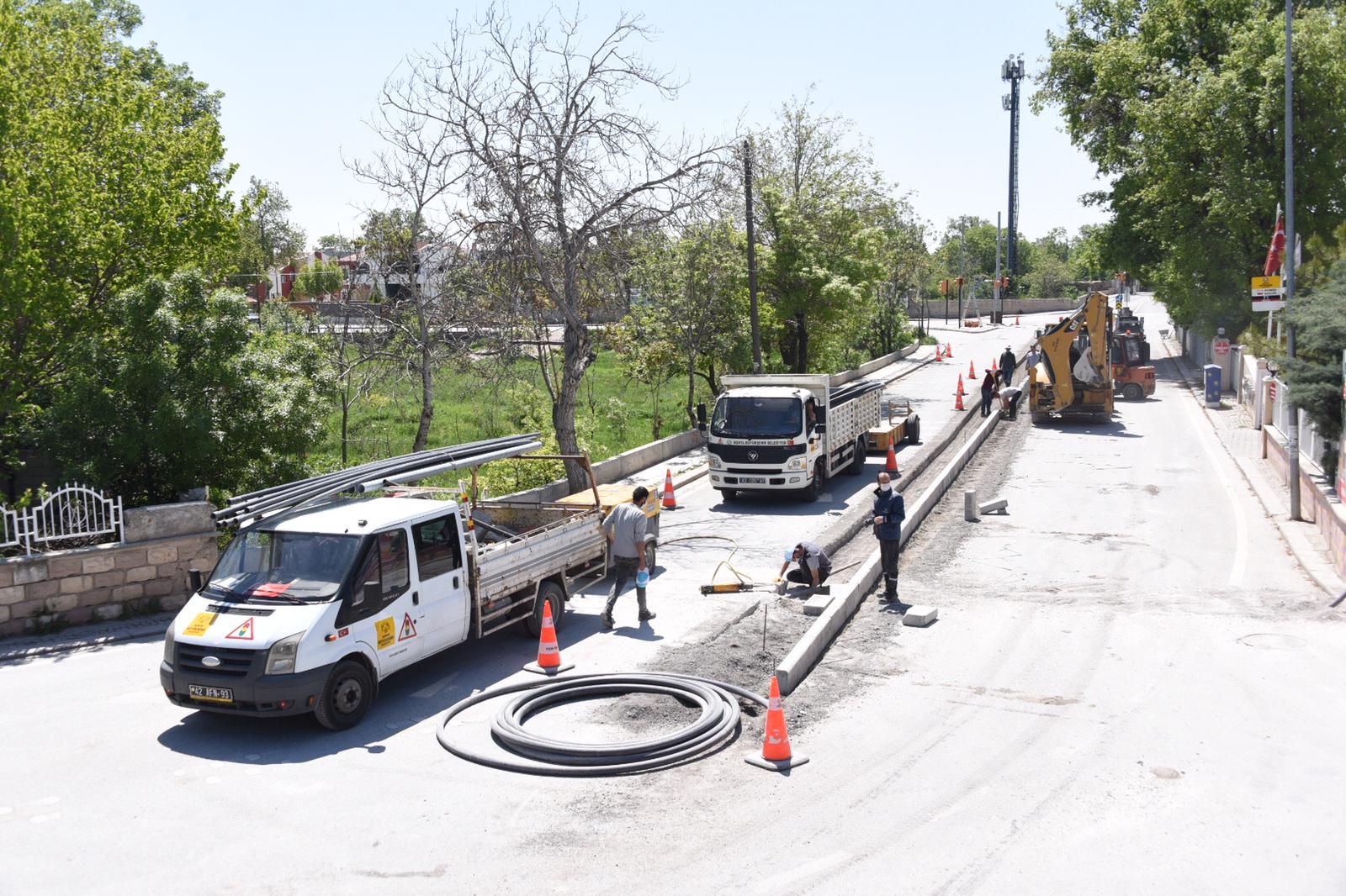Konya Büyükşehir Trafiği Rahatlatacak Düzenlemelere Devam Ediyor