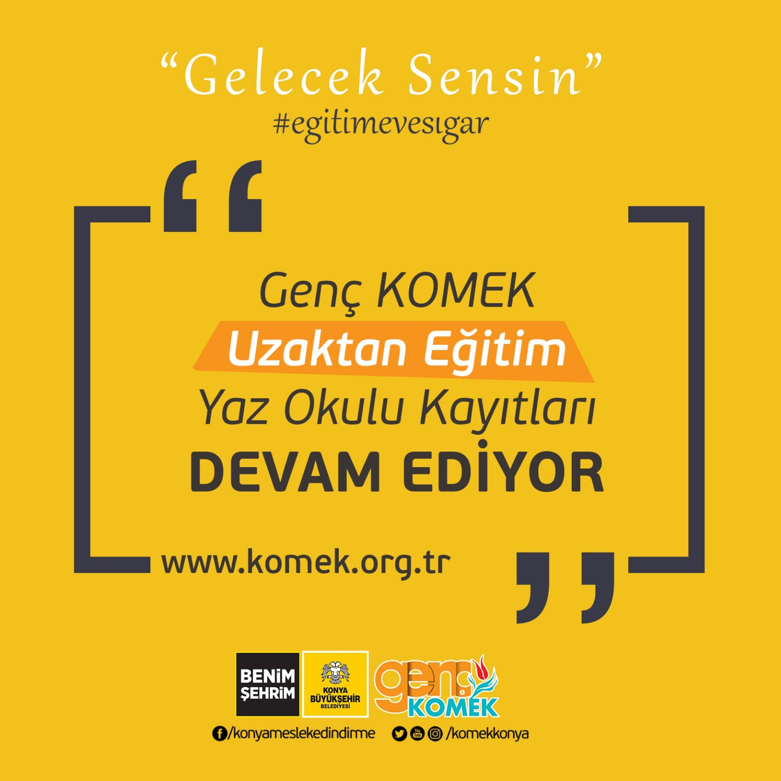 Genç KOMEK Yaz Okulu Sürpriz Hediyelerle Çocukları Bekliyor