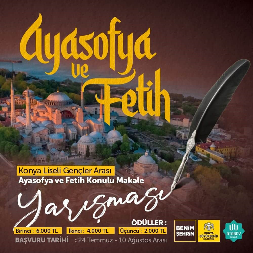 Büyükşehir'den 'Ayasofya ve Fetih' Konulu Makale Yarışması