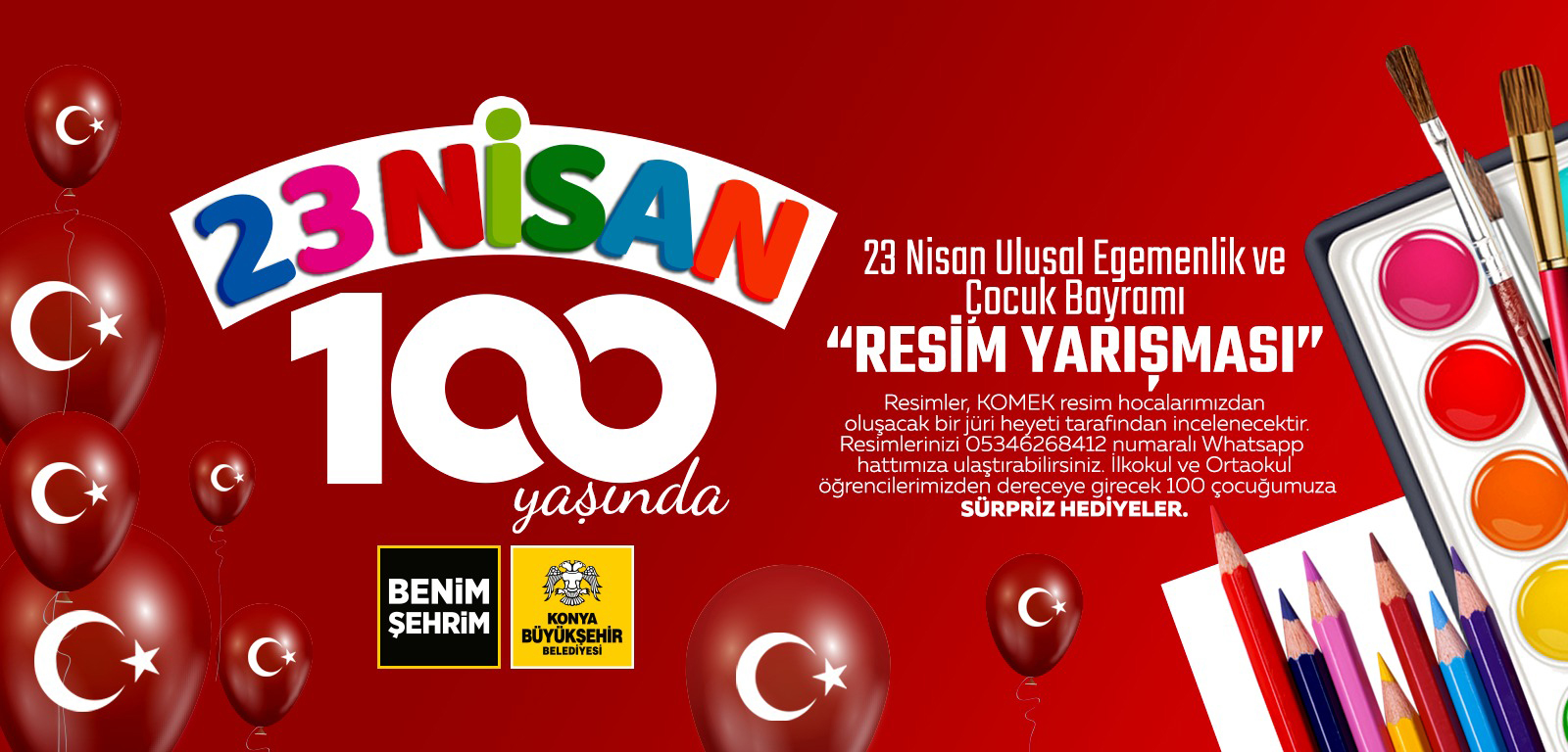 Büyükşehir'den 23 Nisan'da Çocuklar İçin Resim Yarışması