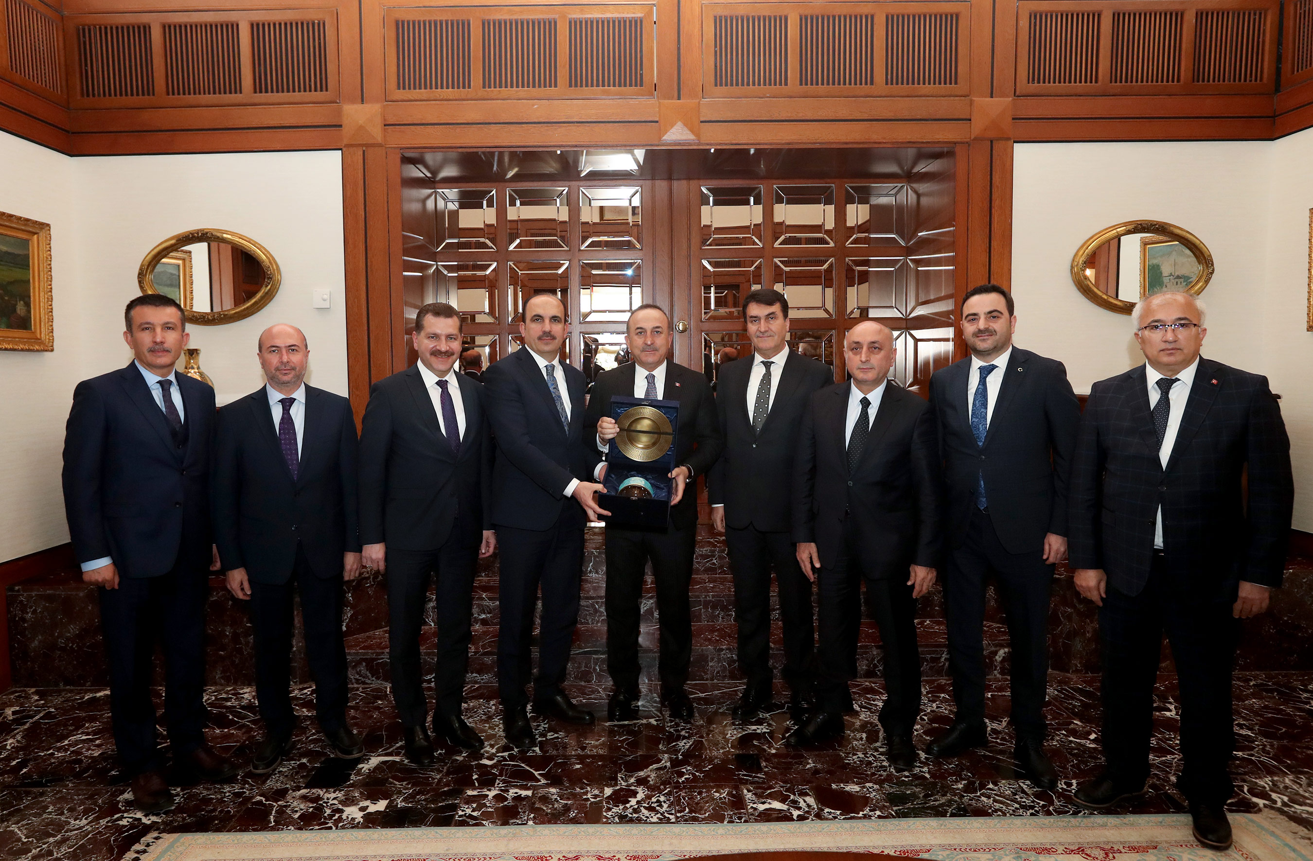 TDBB Başkanı Altay, Bakan Çavuşoğlu'nu Ziyaret Etti