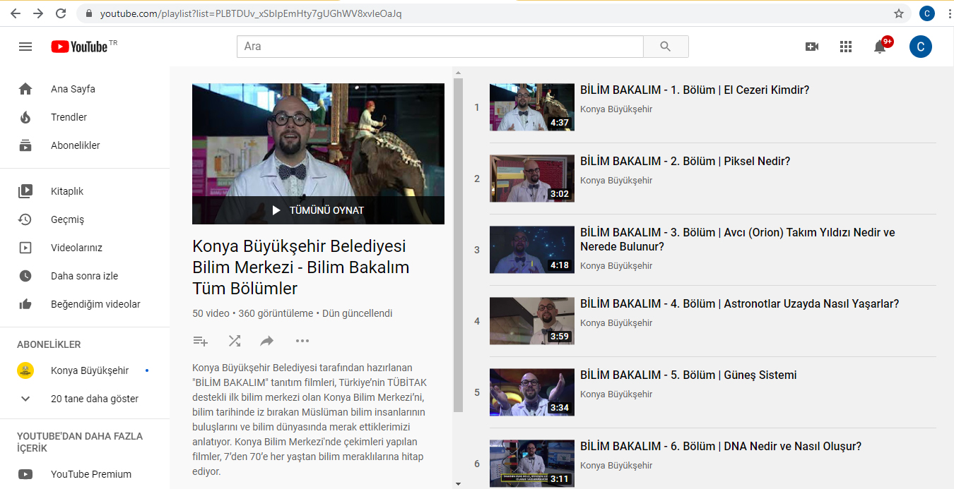 Konya Büyükşehir Öğrenciler İçin Eğitici Filmler Yayınlıyor 