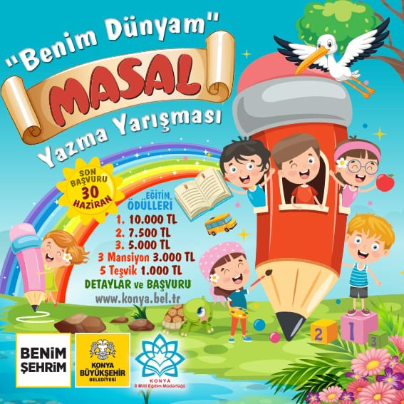 Konya Büyükşehir'den Çocuklara Yönelik Masal Yazma Yarışması