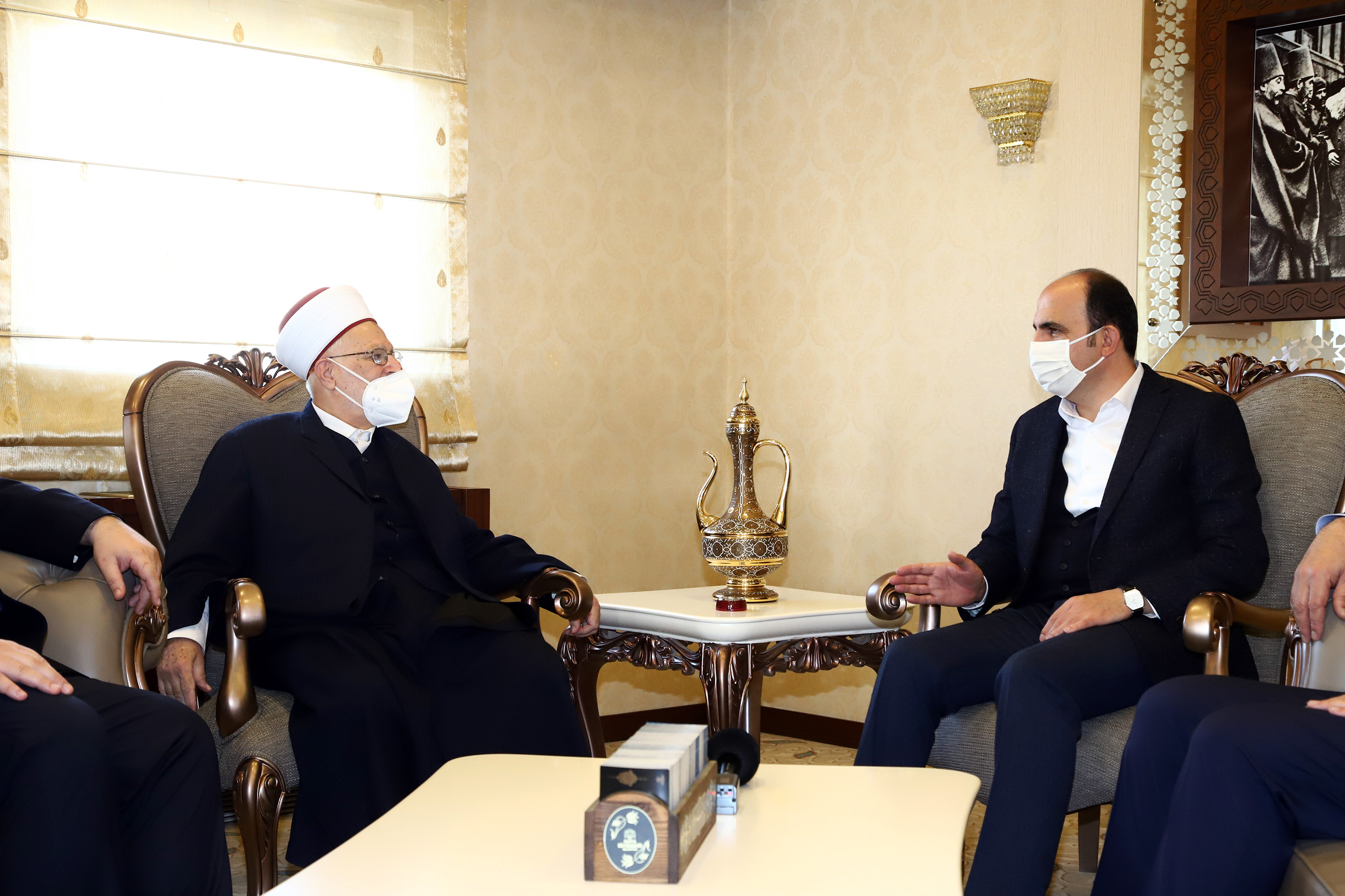 Mescid-i Aksa İmam Hatibi Başkan Altay'ı Ziyaret Etti