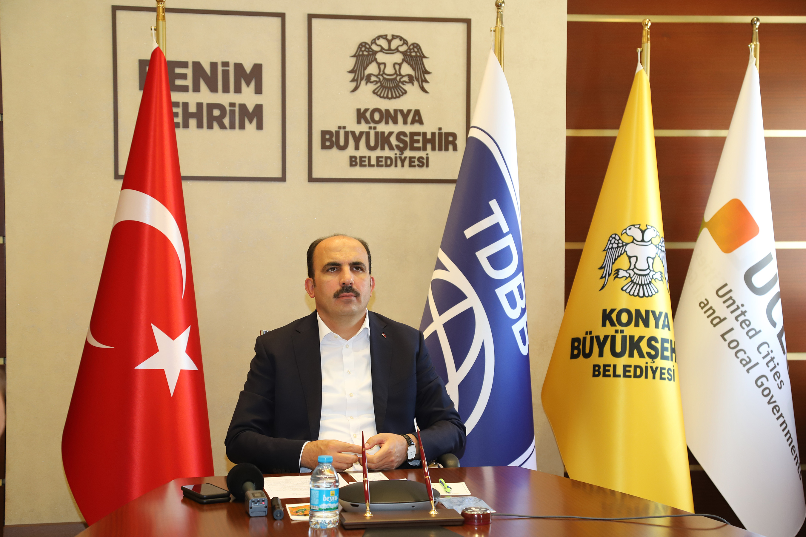TDBB Başkanı Altay, Rusya Belediyelerine Türkiye'nin Pandemi Mücadelesini Anlattı 