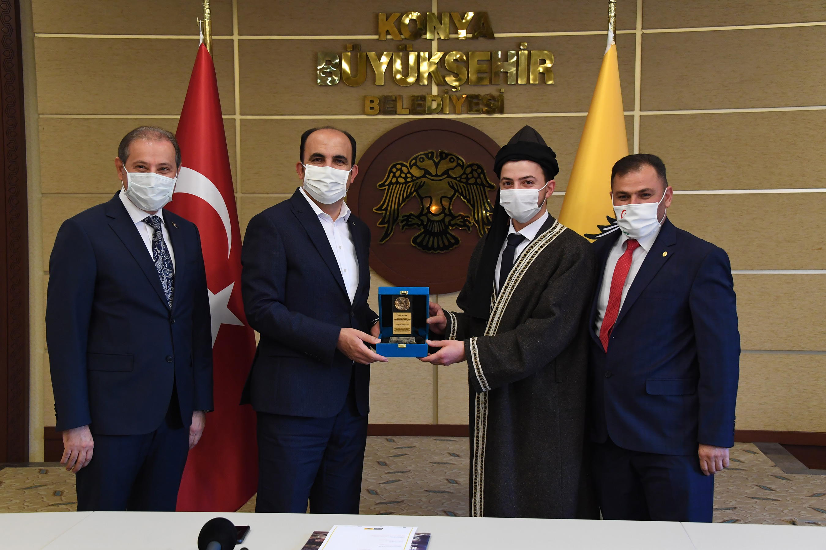 Yılın Ahileri Başkan Altay'ı Ziyaret Etti