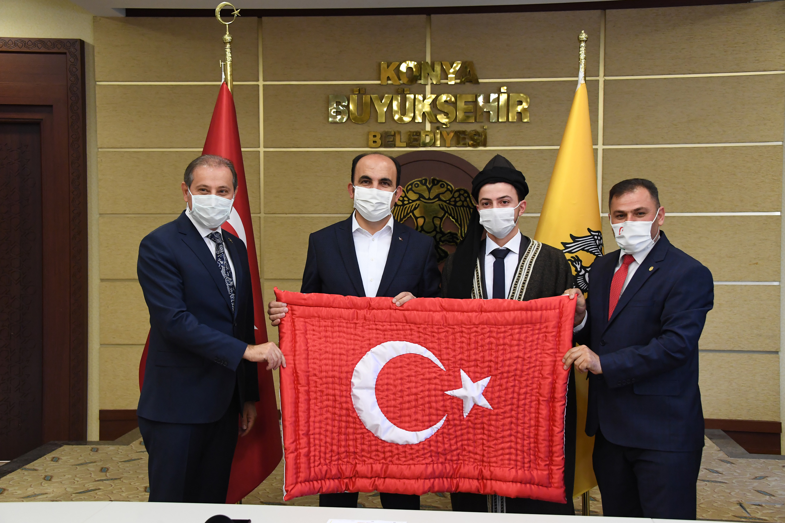 Yılın Ahileri Başkan Altay'ı Ziyaret Etti