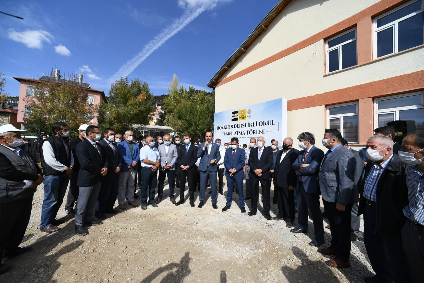 Bozkır'da 8 Derslikli Okulun Temeli Atıldı